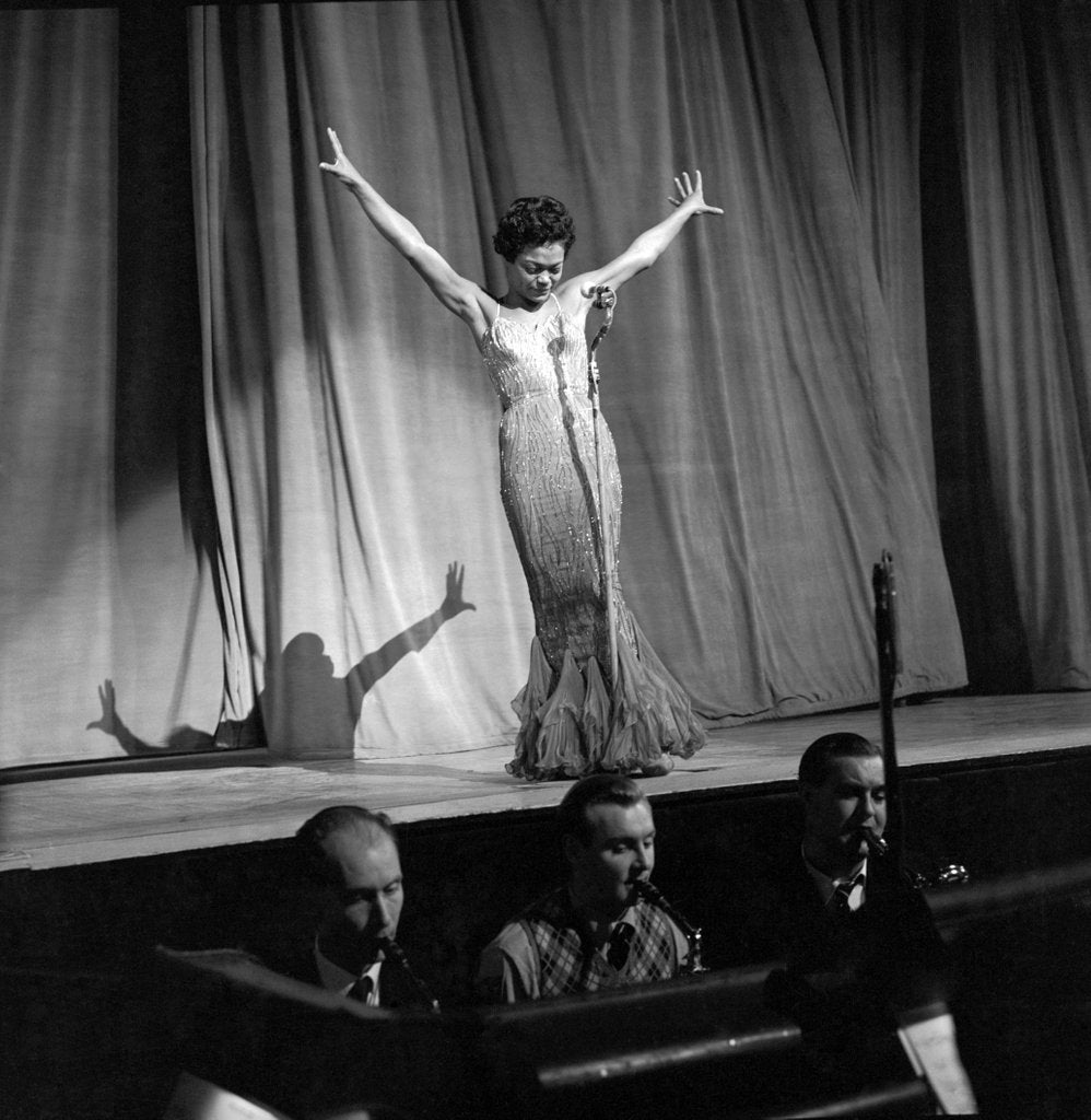 Detail of Eartha Kitt at the Palladium by Harry Hammond