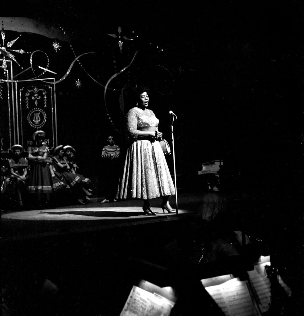 Detail of Ella Fitzgerald at the London Palladium by Harry Hammond