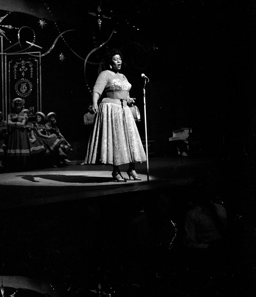 Detail of Ella Fitzgerald at the London Palladium by Harry Hammond