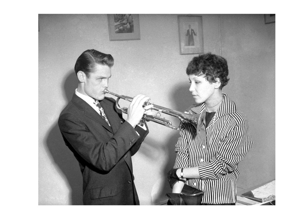 Detail of Chet Baker and unknown woman by Harry Hammond