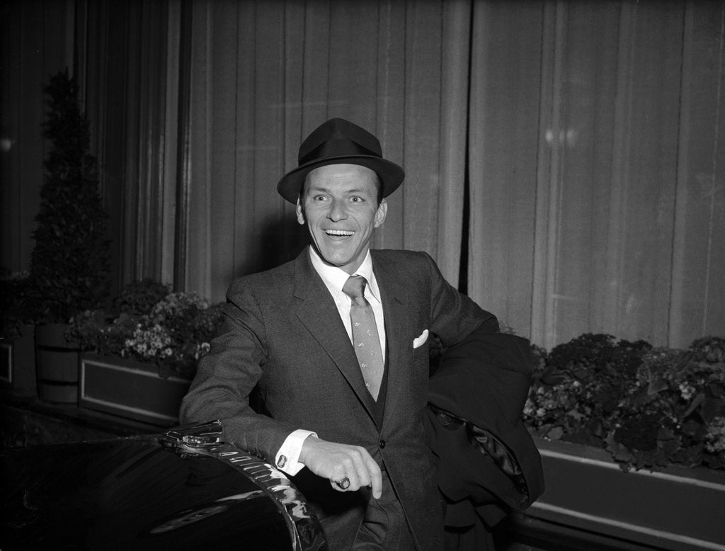 Detail of Frank Sinatra at the Savoy Hotel by Harry Hammond