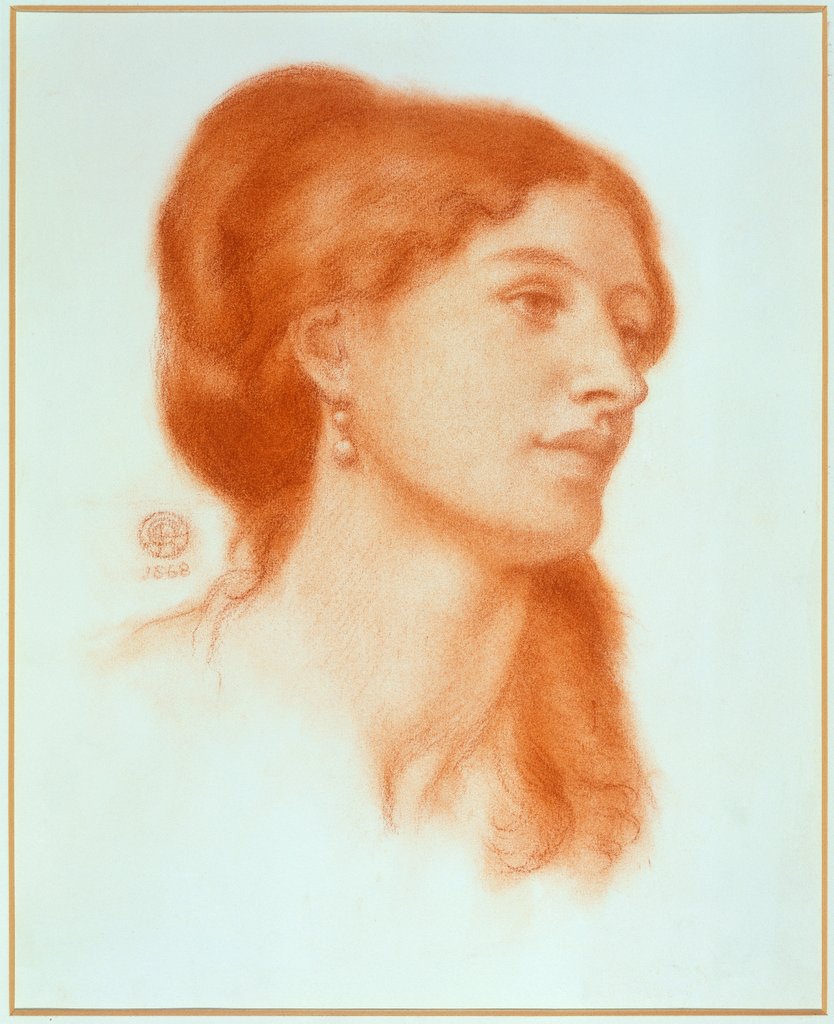 Detail of Louisa Marks by Dante Gabriel Rossetti