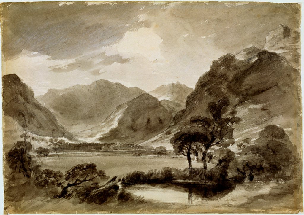 Detail of View at Langdale by John Constable