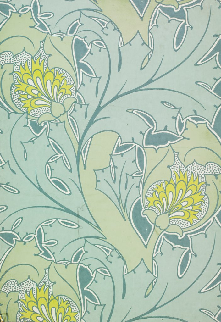 Detail of The Iolanthe wallpaper by Charles Francis Annesley Voysey