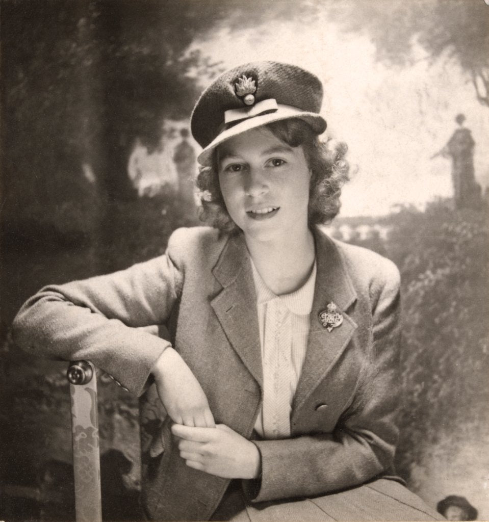 Detail of Princess Elizabeth at Buckingham Palace by Cecil Beaton