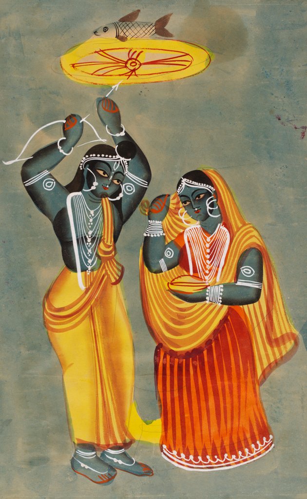 Detail of Arjuna and Draupadi by Unknown