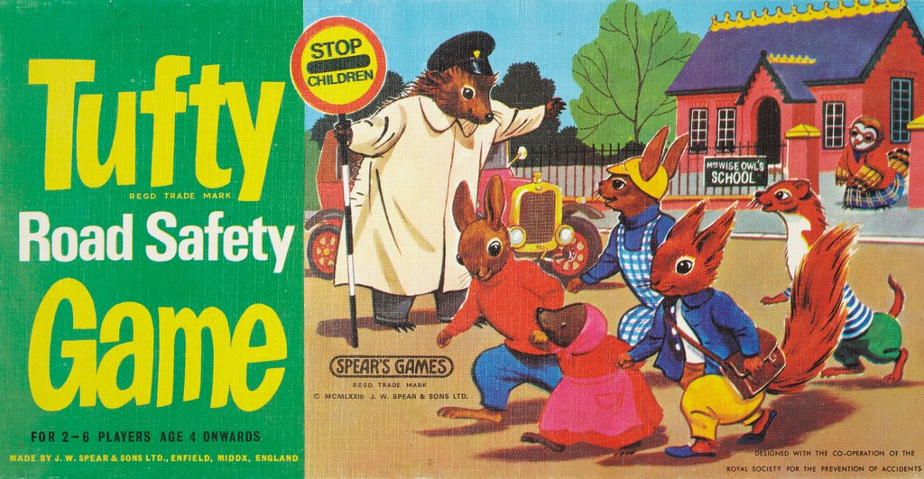 Detail of Tufty Road Safety board game by Unknown