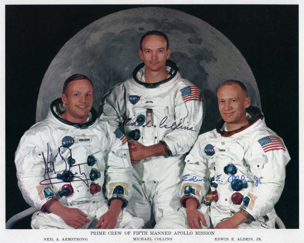 Detail of The crew of Apollo 11 by NASA