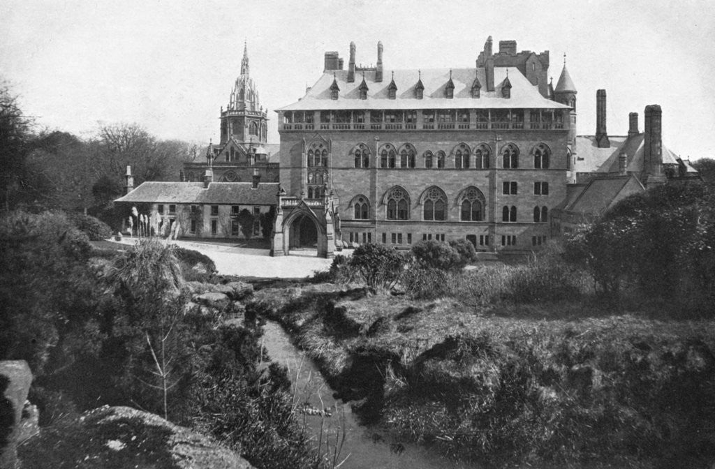 Detail of Mount Stuart House, Bute, Scotland by Valentine & Sons