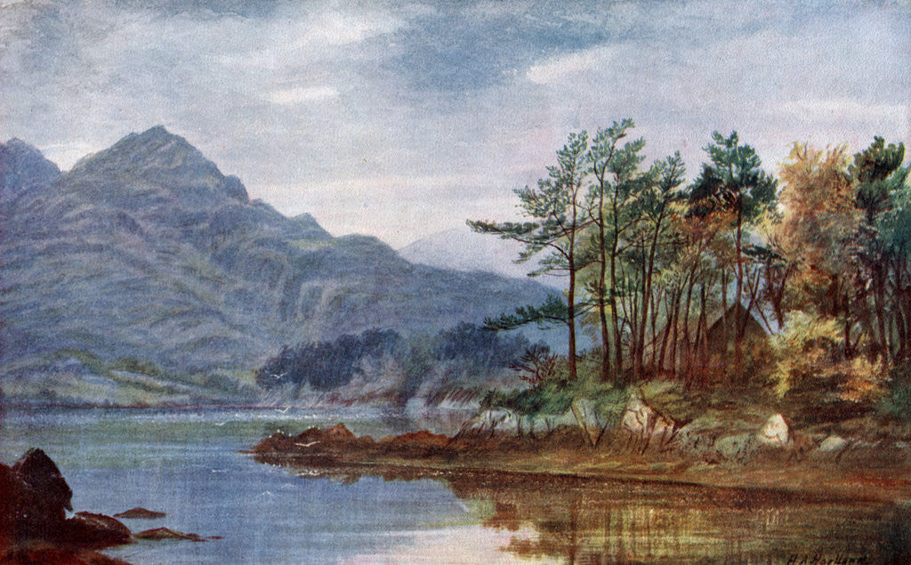 Detail of 'Gougane-Barra', County Cork, Ireland by Henry Albert Hartland