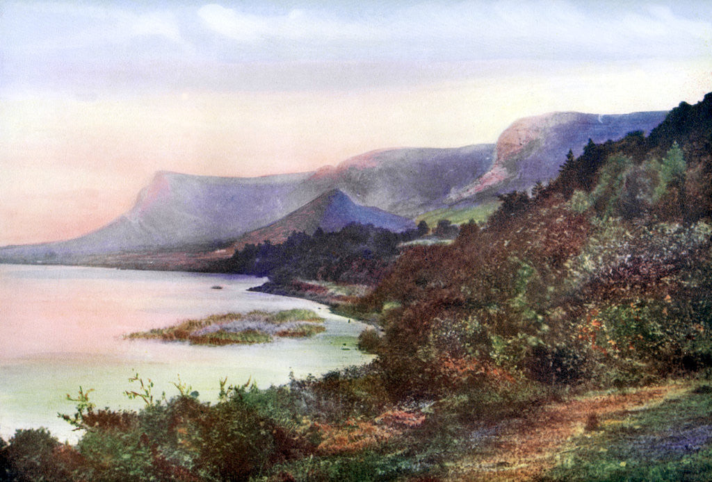 Detail of 'Glencar Lough, County Sligo', Ireland by MC Green