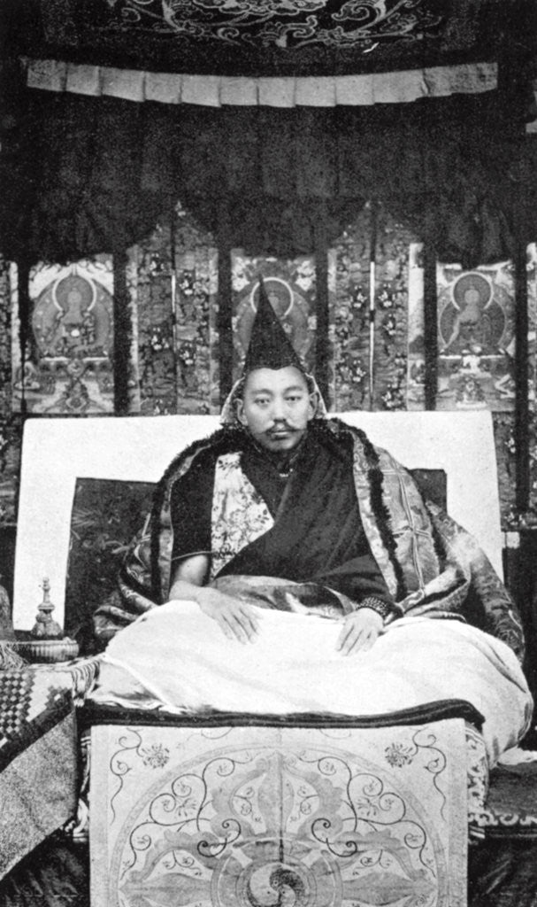 Detail of Thubten Gyatso (1876-1933), the 13th Dalai Lama of Tibet by Anonymous