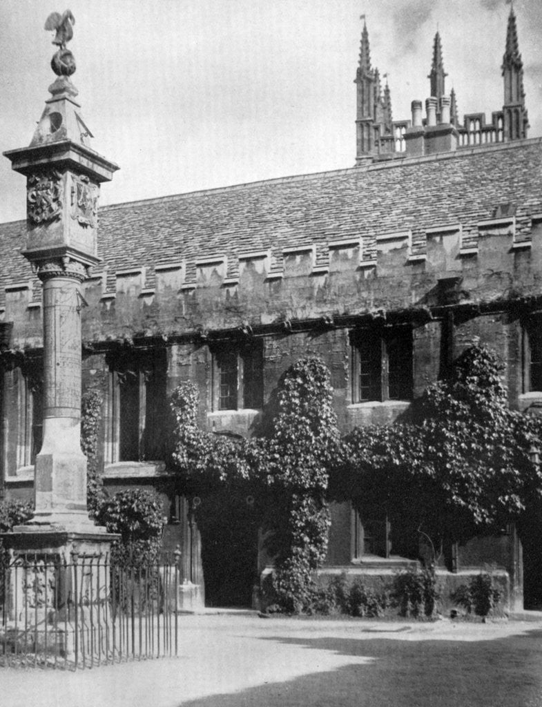 Detail of Sundial, Corpus Christi College, Oxford, Oxfordshire by Herbert Felton