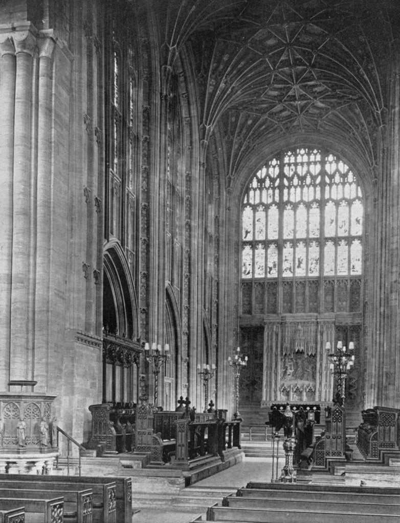 Detail of The Choir, Sherborne Abbey, Dorset by E Bastard