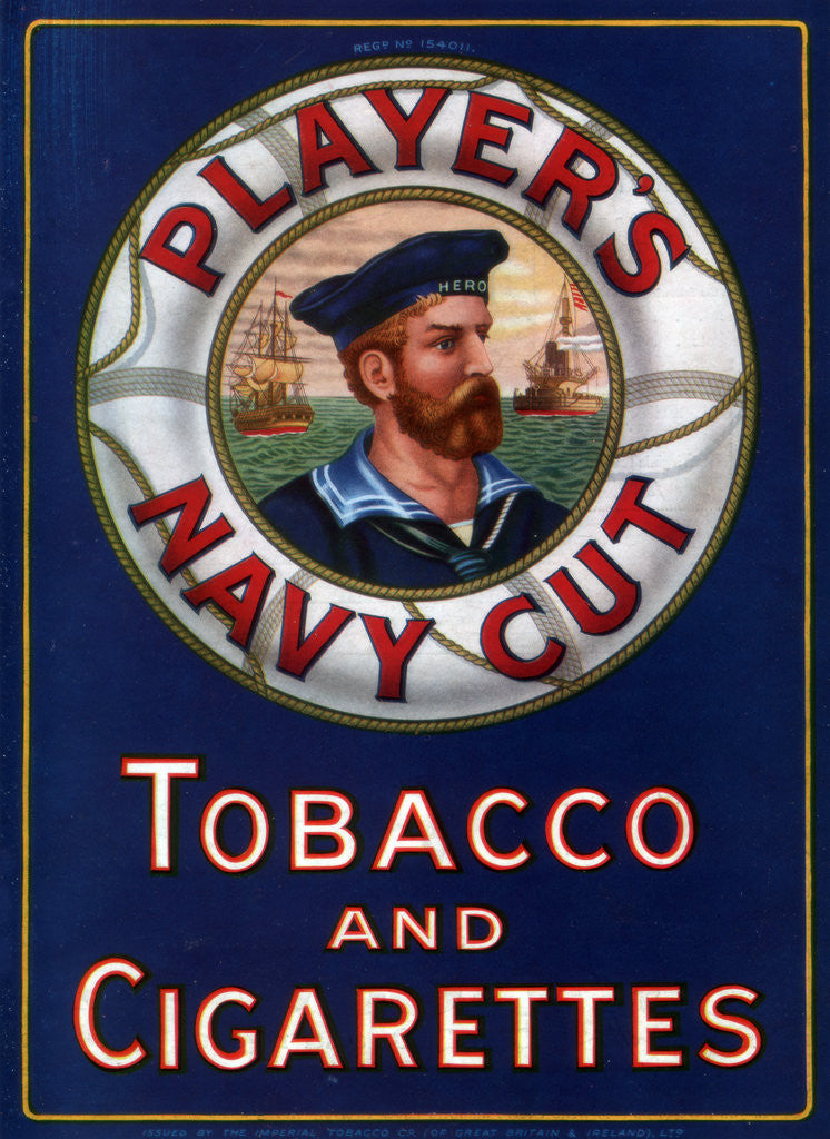 Detail of Advert for Player's Navy Cut Tobacco and Cigarettes by Anonymous