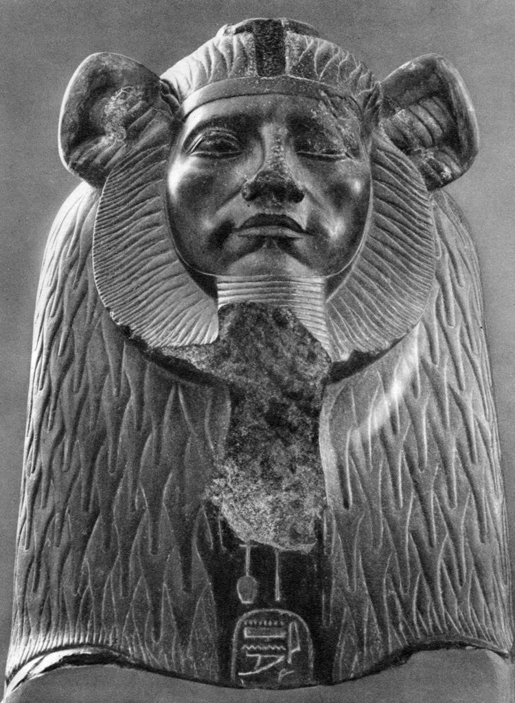 Detail of A granite sphinx of King Amenemhat III, c1820 BC by Anonymous