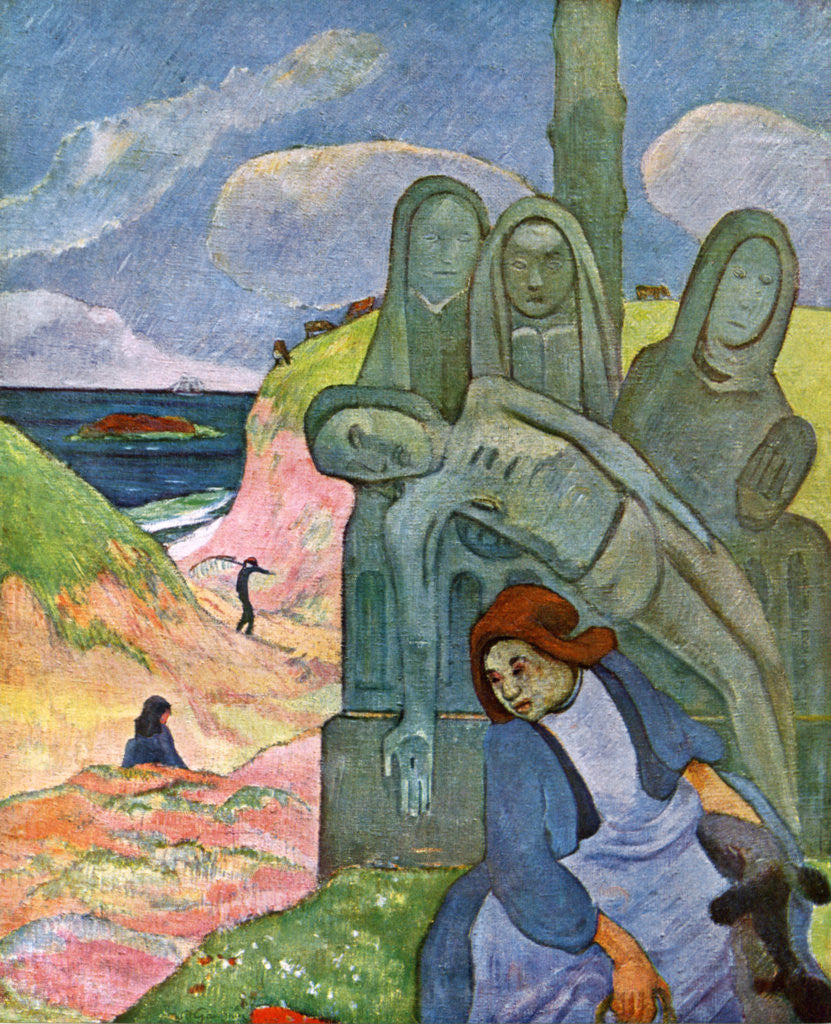 Detail of The Green Christ by Paul Gauguin