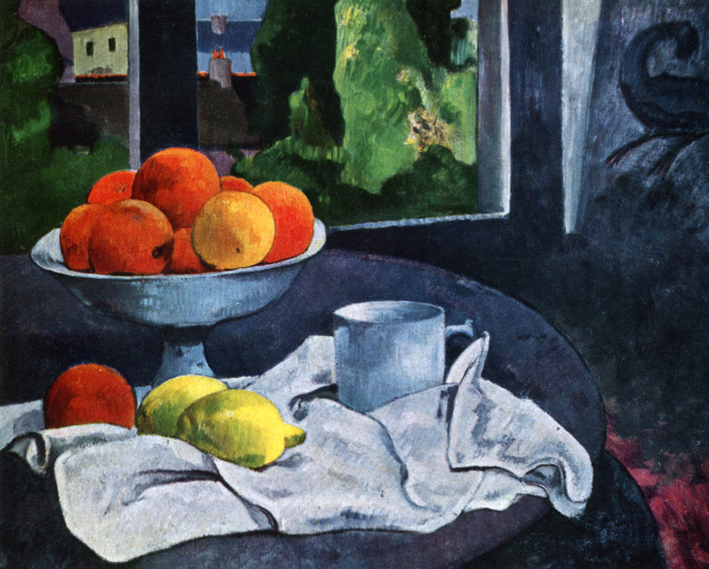 Detail of Still Life with Fruit, Brittany by Paul Gauguin