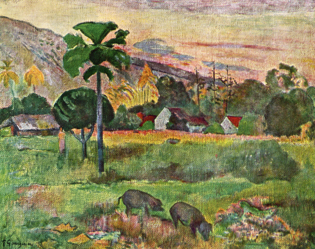 Detail of Haere Mai by Paul Gauguin