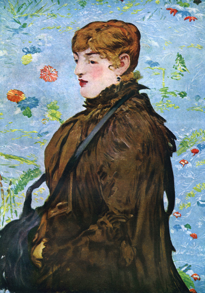 Detail of Autumn (Mery Laurent) by Edouard Manet