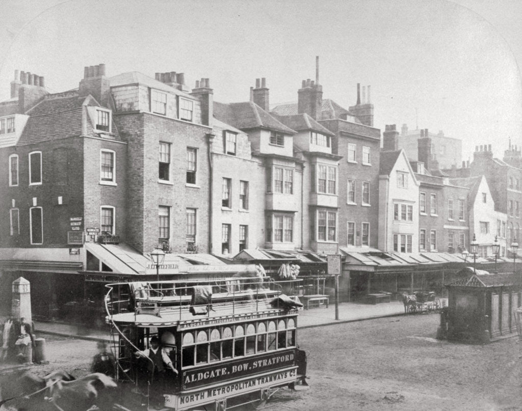 Detail of Buildings in Butcher Row, Aldgate High Street, City of London by Anonymous