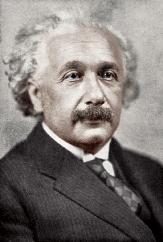 Detail of Albert Einstein, German-Swiss mathematician and theoretical physicist by Anonymous