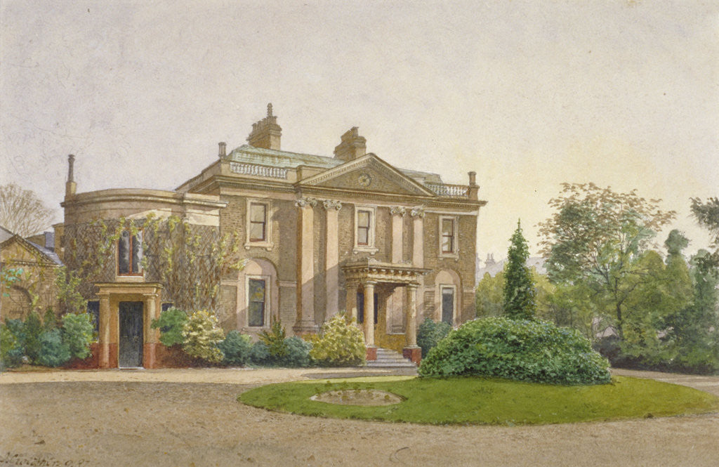 Detail of View of the front of Carroun House, South Lambeth Road, Lambeth, London by John Crowther