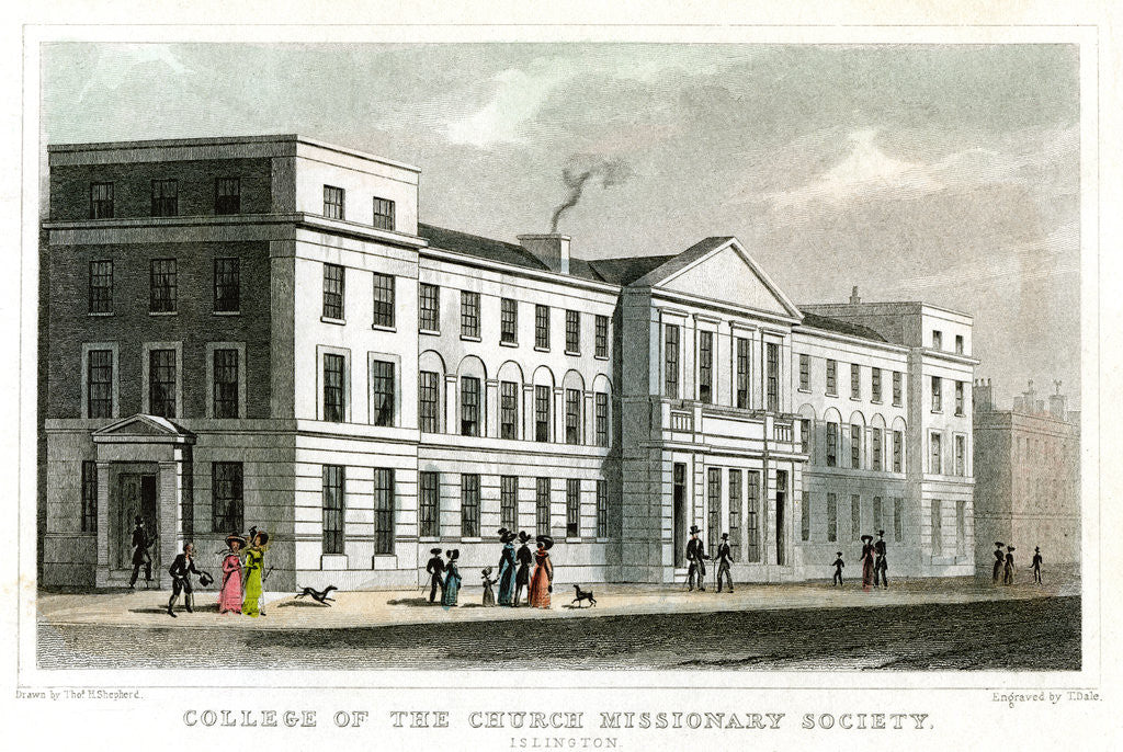 Detail of College of the Church Missionary Society, Islington, London by Thomas Dale