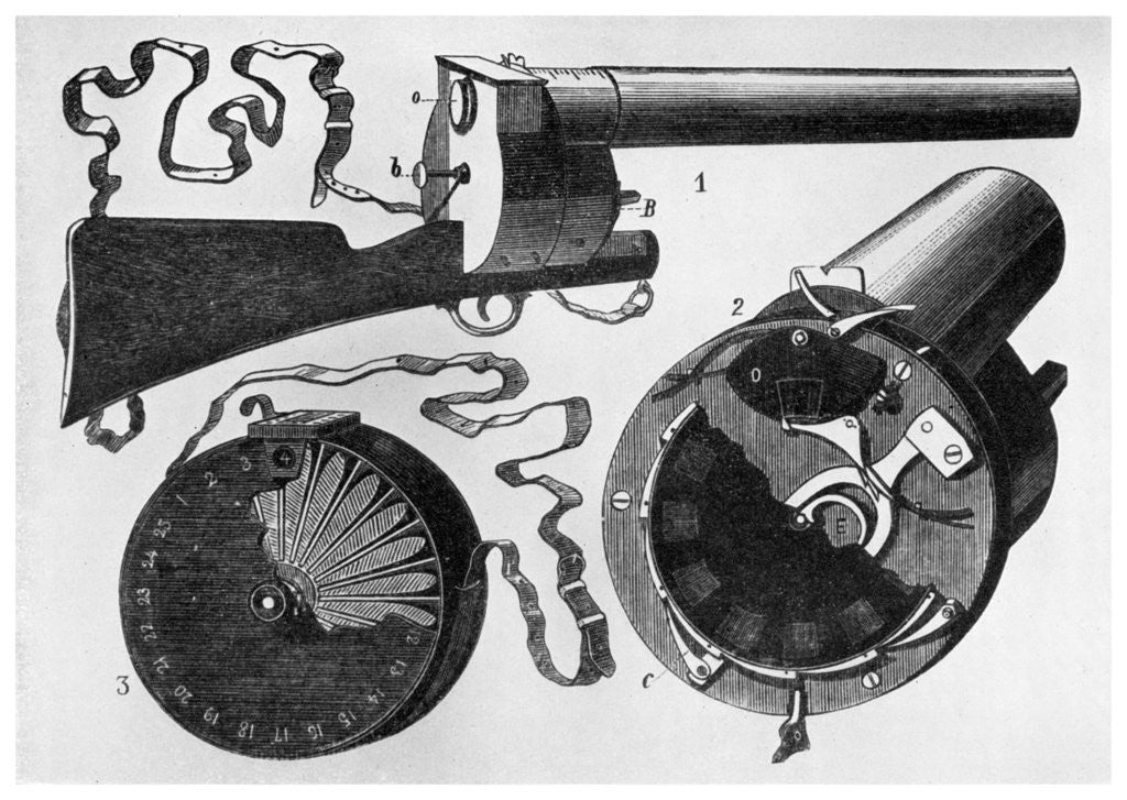 Detail of Photographic gun designed by Etienne Jules Marey by Anonymous