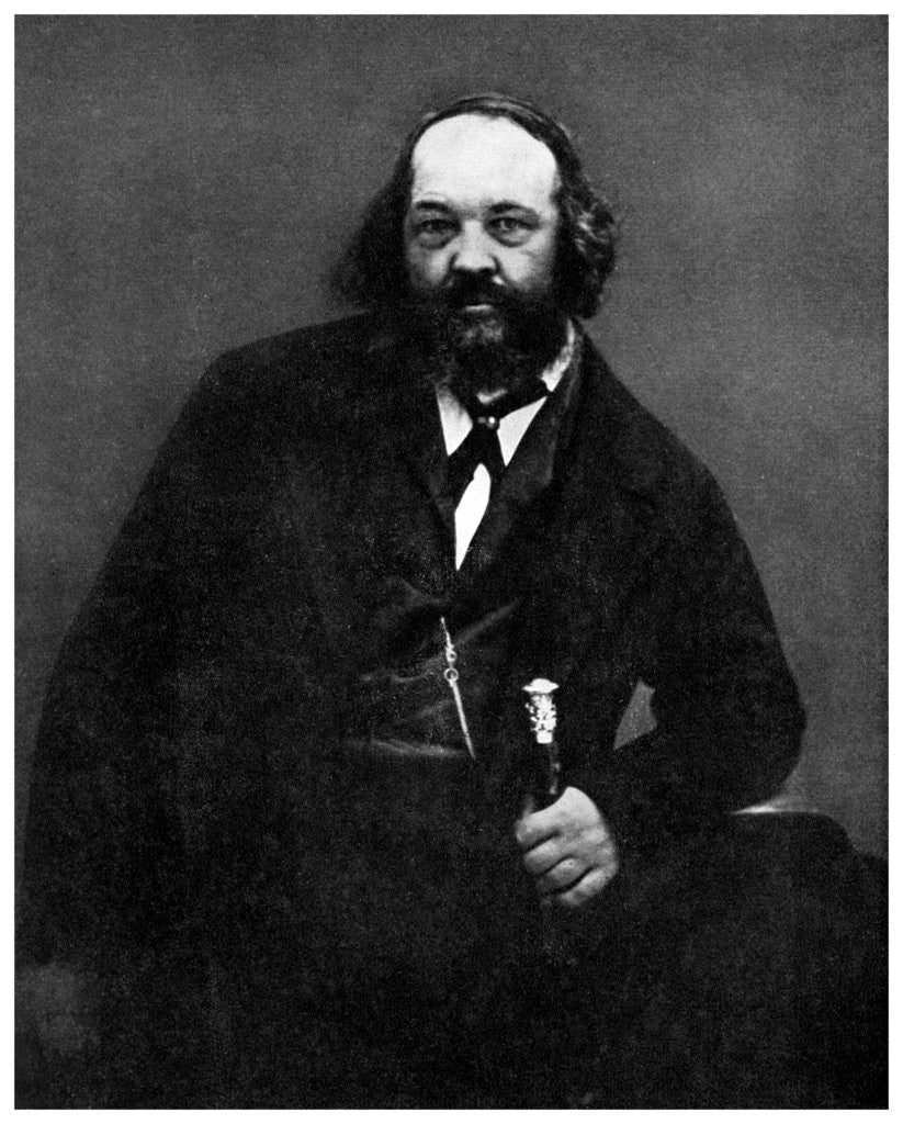 Detail of Anarchism: Mikhail Bakunin, Russian anarchist by Anonymous