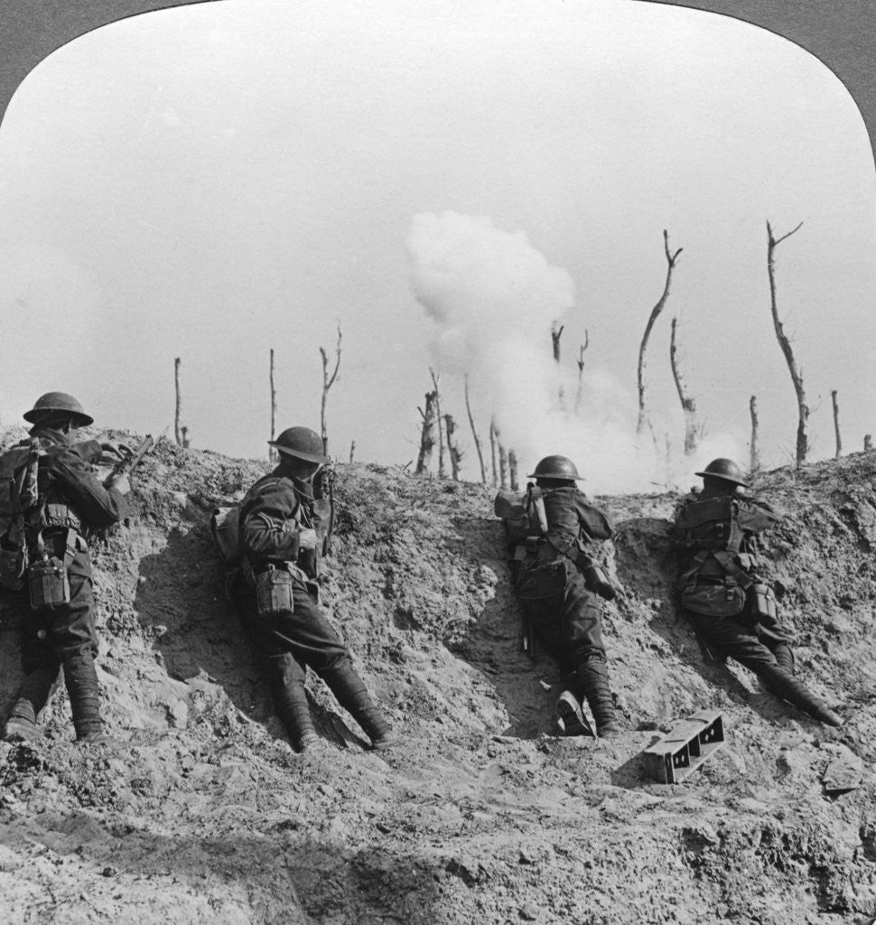 Detail of Battlefield scene, Passchendaele, Belgium, World War I by Realistic Travels Publishers