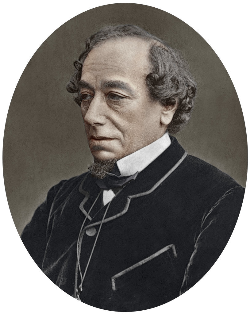 Detail of Benjamin Disraeli, Earl of Beaconsfield, British Conservative Prime Minister by Lock & Whitfield