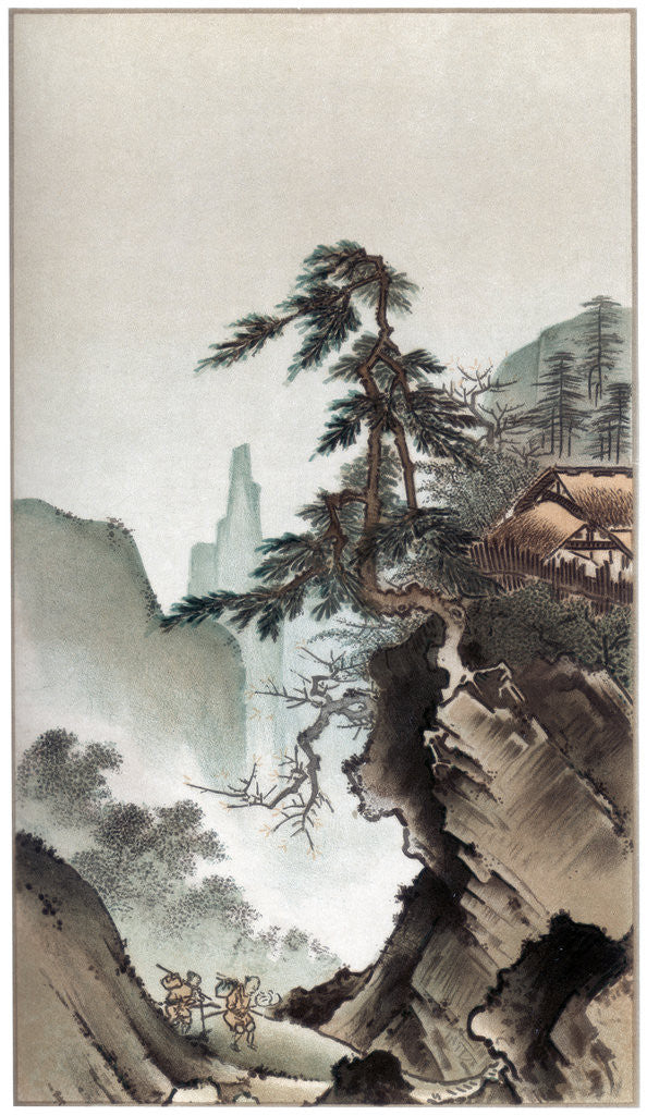 Detail of Chinese landscape by Witherby & Co