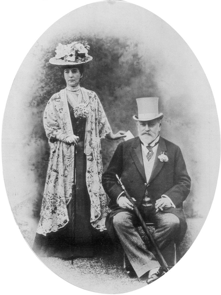 Detail of King Edward VII and Queen Alexandra by D Knights Whittome