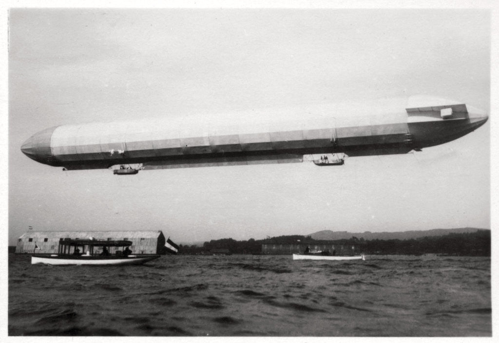 Detail of Zeppelin LZ3 airborne, Germany by Anonymous