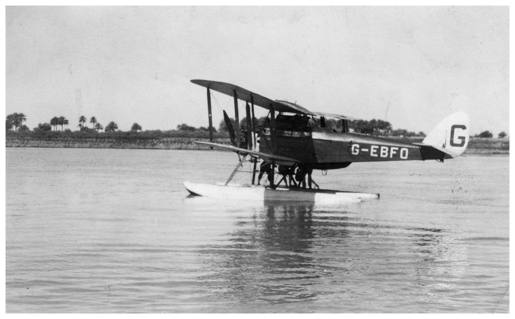 Detail of Alan Cobham's De Havilland DH50 landing on the Tigris, Iraq by Anonymous