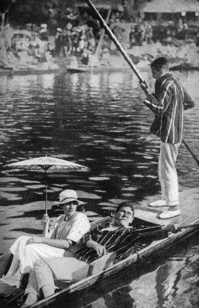 Detail of Punting on the Thames by Anonymous