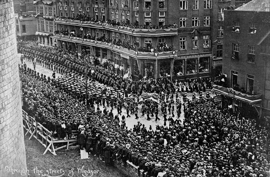 Detail of Funeral procession of King Edward VII, Windsor, Berkshire by Anonymous