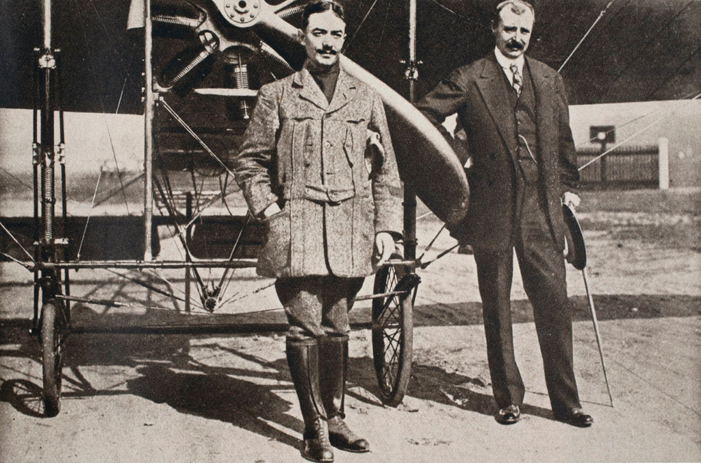 Detail of Adolphe Pégoud and Louis Bleriot by S and G