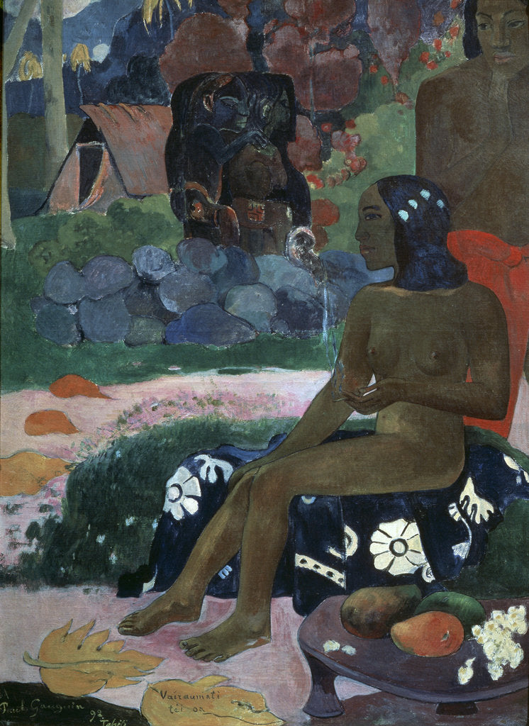 Detail of Vairaumati Tei Oa (Her Name is Vairaumati), 1892. by Paul Gauguin