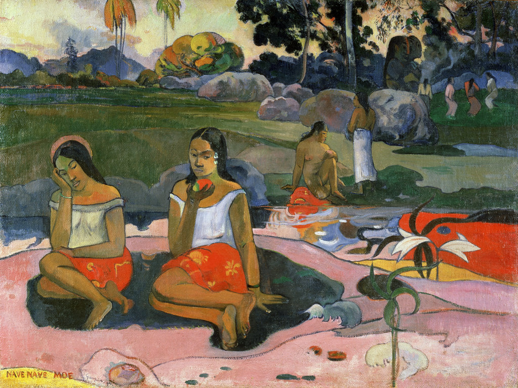 Detail of Nave Nave Moe (The Sacred Spring: Sweet Dreams, 1894 by Paul Gauguin