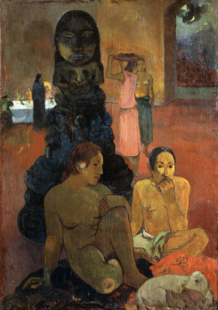 Detail of The Great Buddha, 1899. by Paul Gauguin