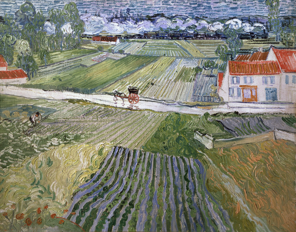 Detail of Landscape at Auvers after Rain, 1890. by Vincent van Gogh