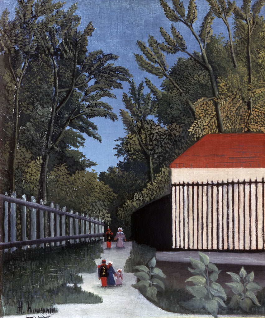 Detail of View of the Montsouris Park, 1910 by Henri Rousseau