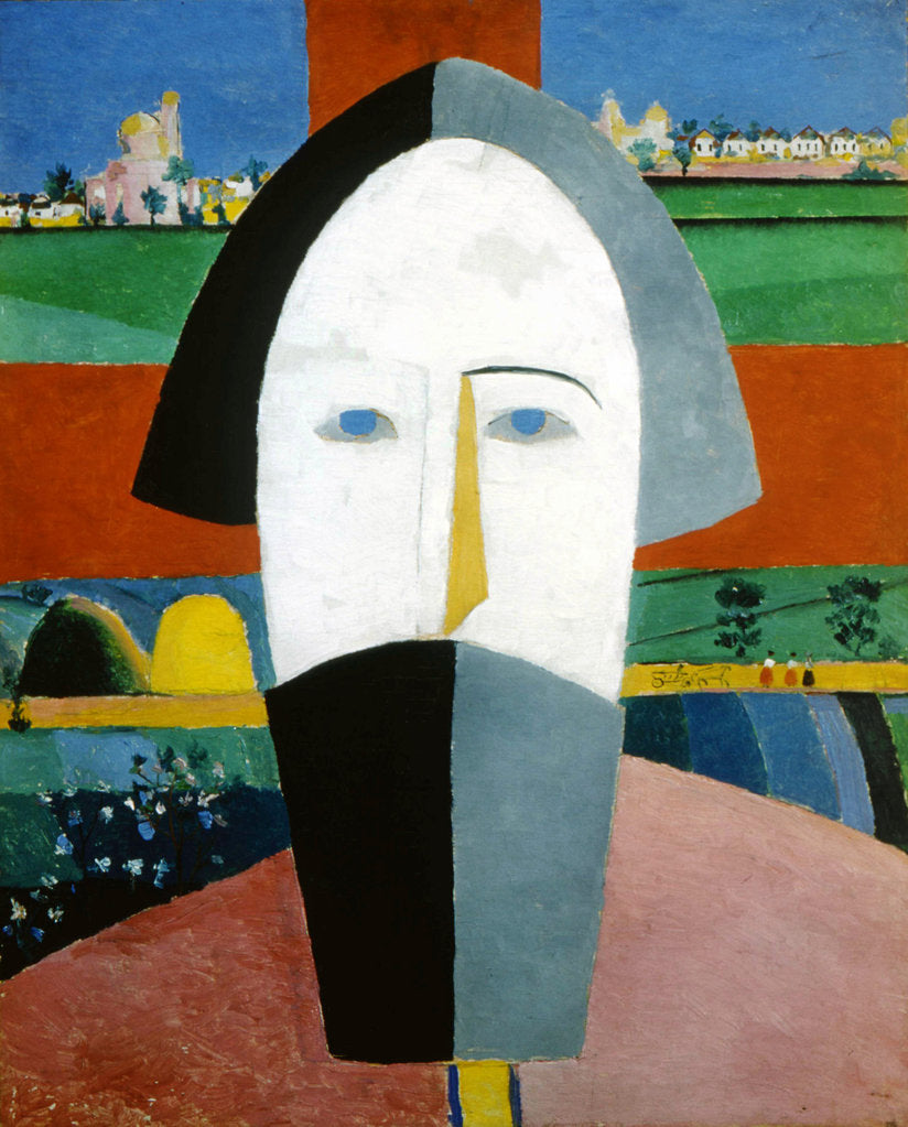 Detail of Head of a Peasant, 1928-1932. by Kazimir Malevich