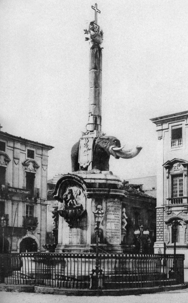 Detail of Piazza del Duomo (Cathedral Square), Catania, Sicily, Italy by Anonymous