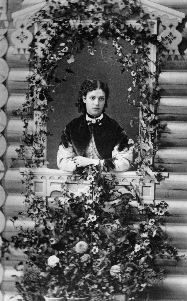 Detail of Grand Duchess Maria Feodorovna of Russia, c1866-1870(?) by Unknown