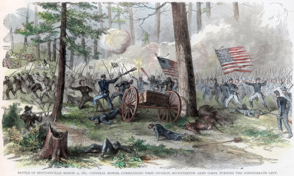 Detail of Battle of Bentonville, North Carolina, American Civil War by Anonymous