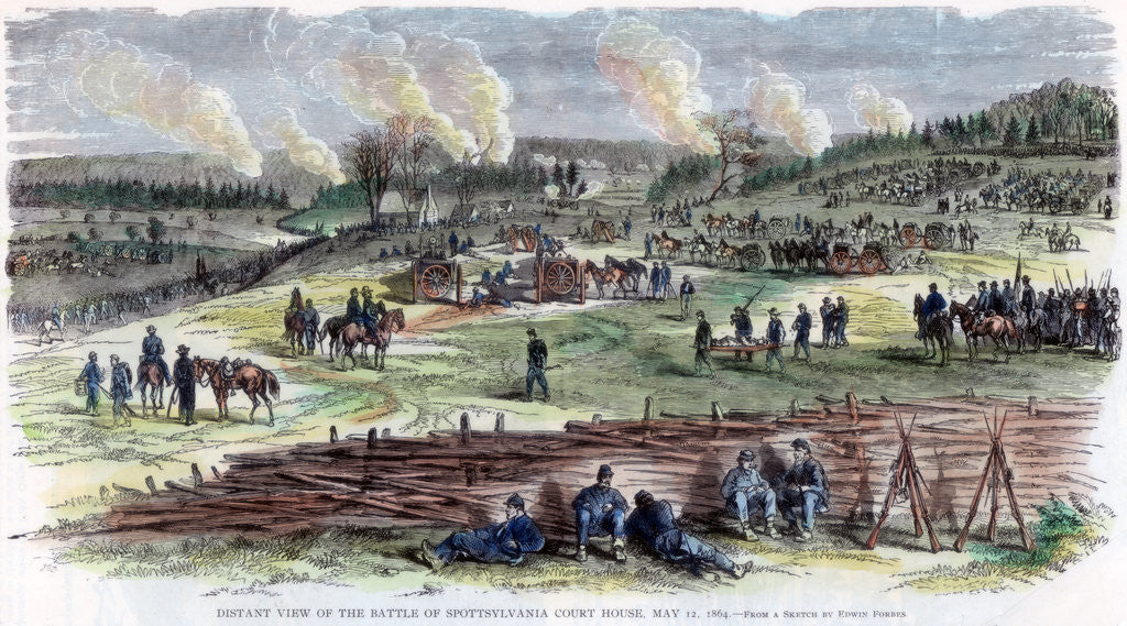 Detail of Battle of Spotsylvania Court House, Virginia, American Civil War by Anonymous