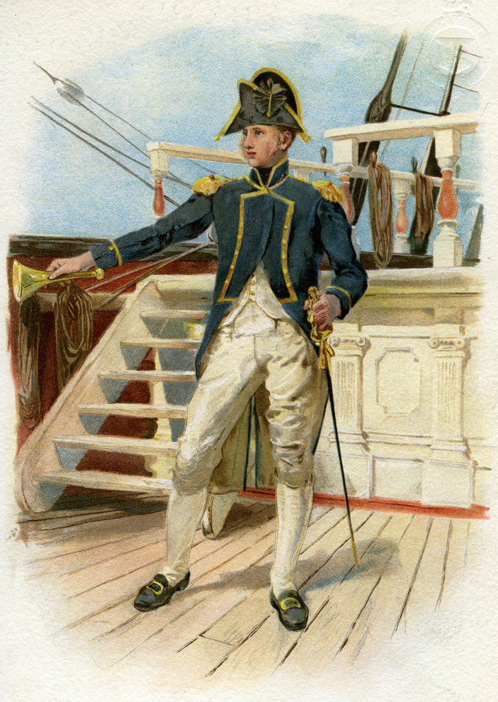 Detail of Royal Navy Post Captain by Anonymous